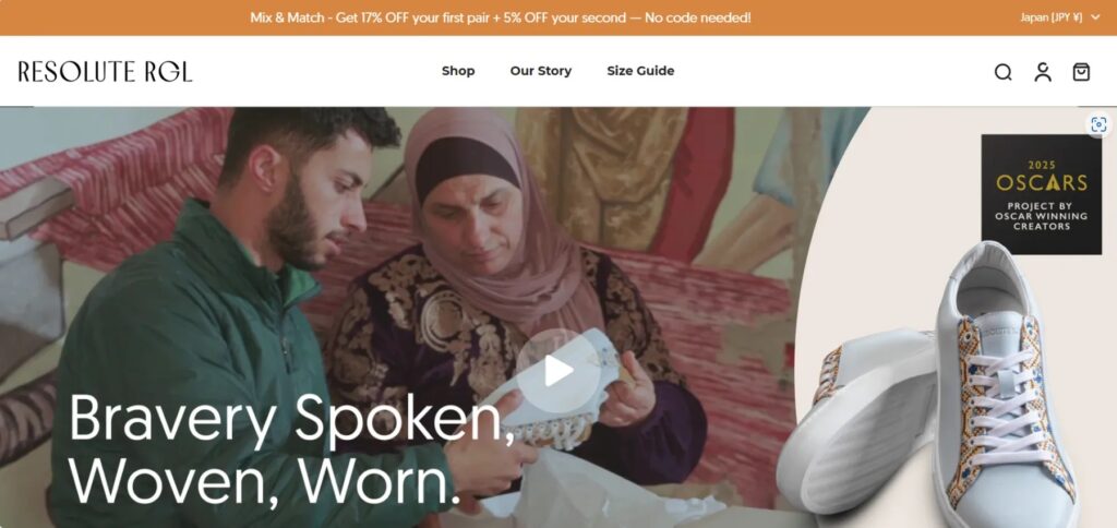 RESOLUTE RGIのサイトの画像